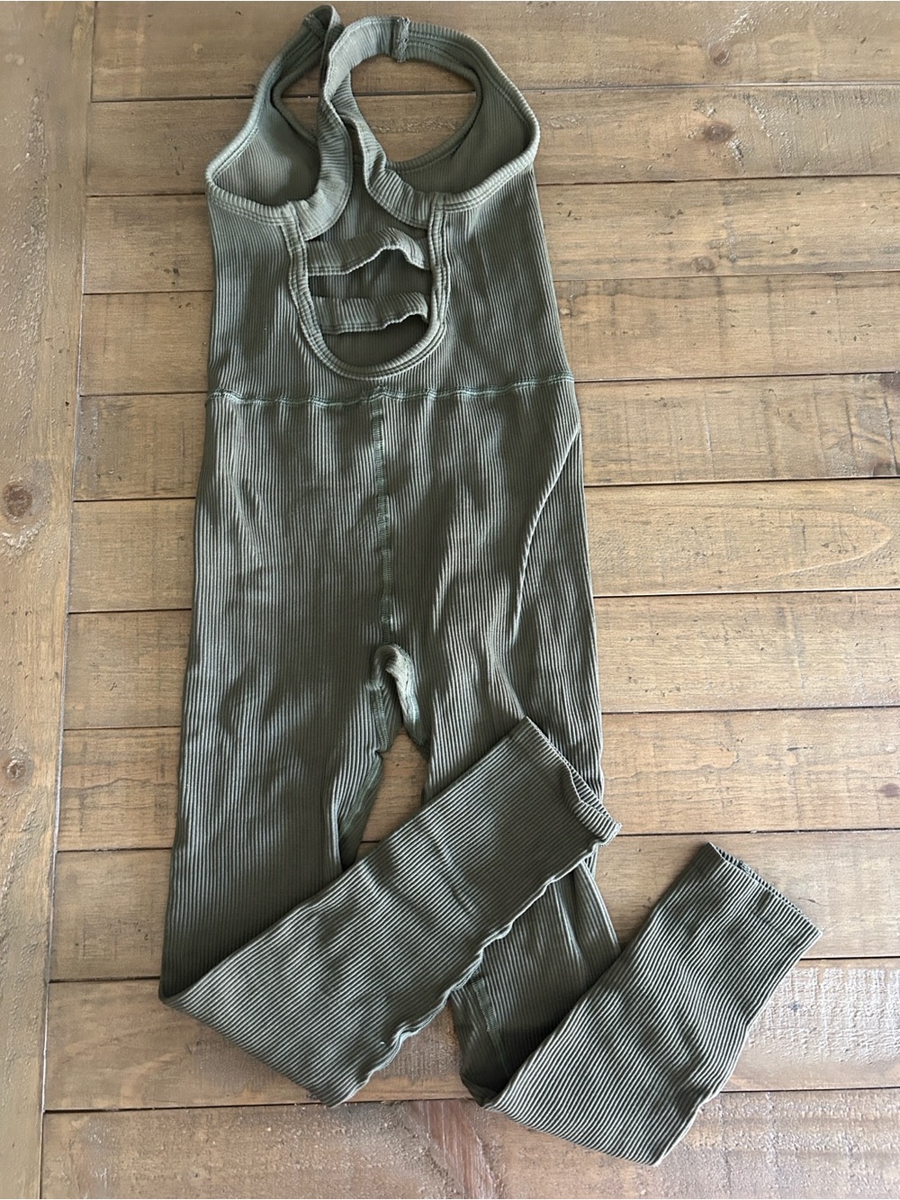 Free People Free Throw Onesie OLIVE GREEN - Picture 2 of 7